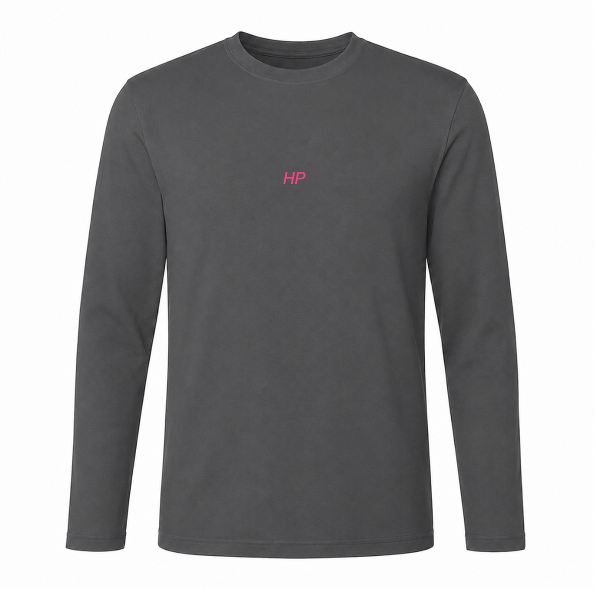Pink Running Aestethics Running Longsleeve - charcoal