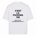 Her Pace Cést la Vie oversized Shirt - White - Rueckseite