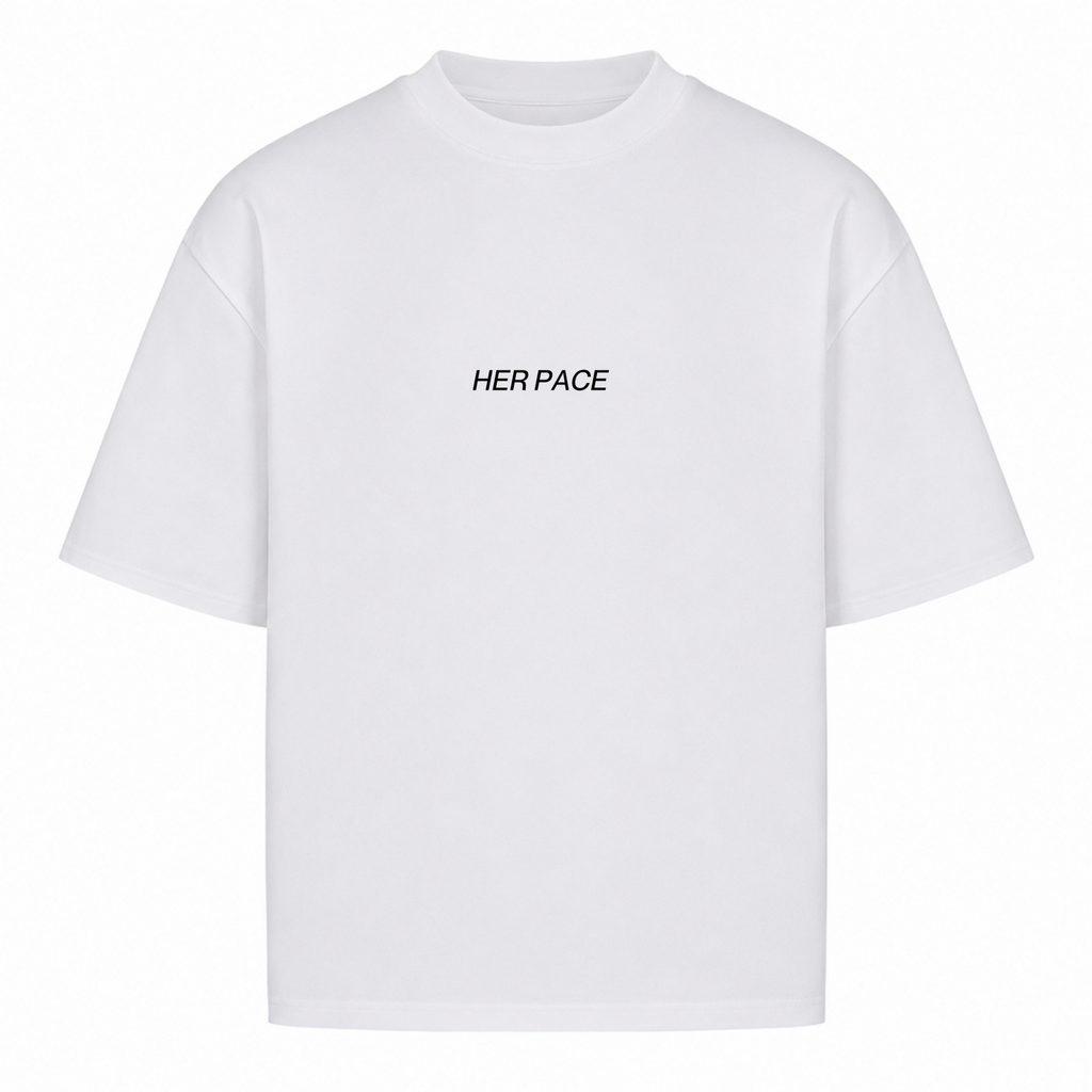 Her Pace Cést la Vie oversized Shirt - White