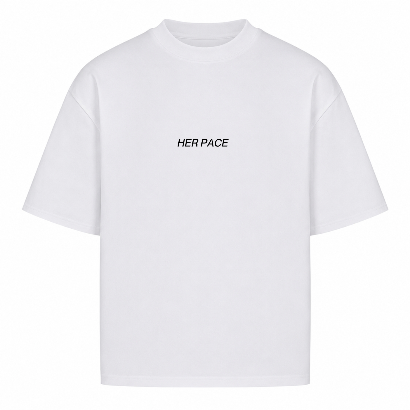 Her Pace Cést la Vie oversized Shirt - White