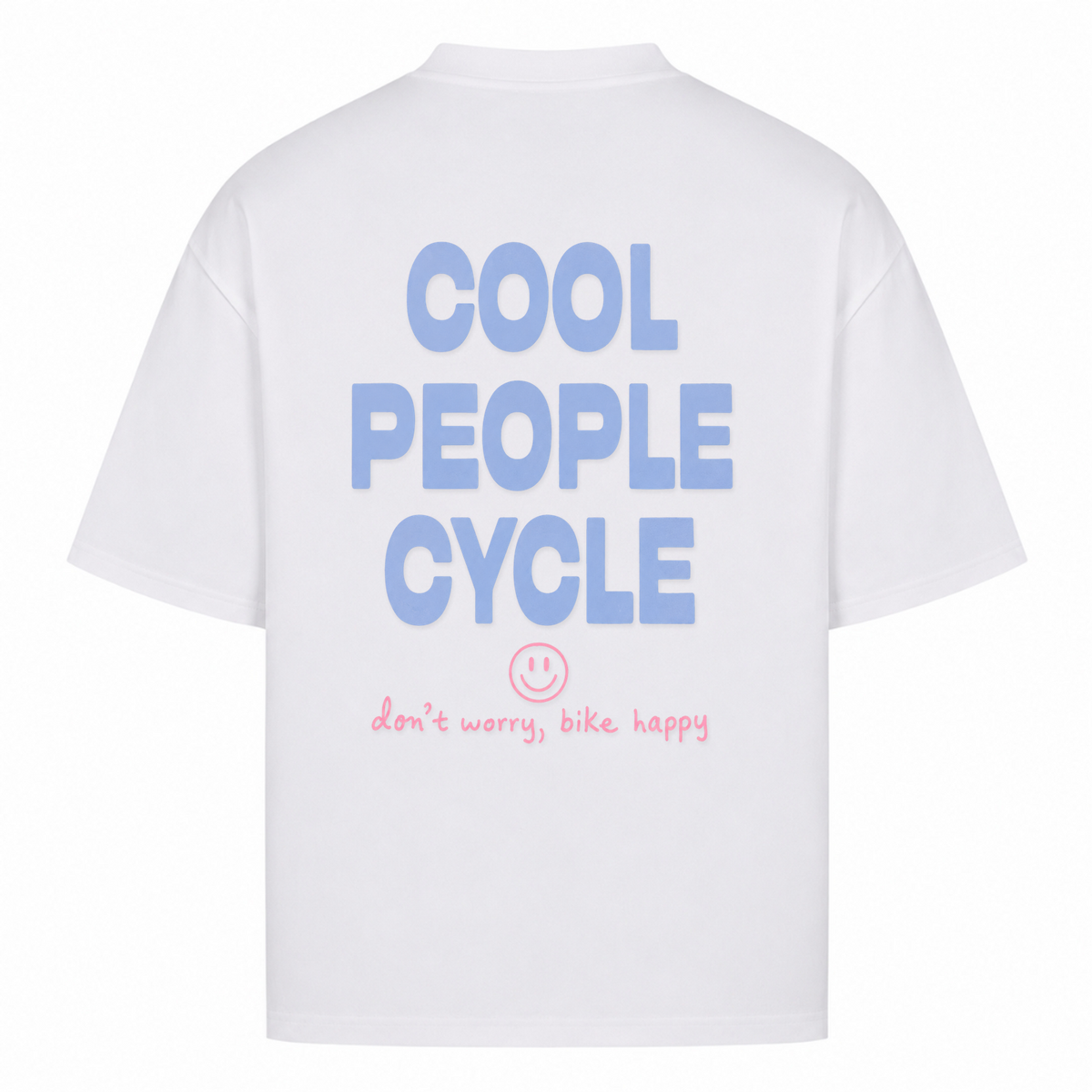 Her Pace Cool people Cycle oversized Shirt - White - Rueckseite