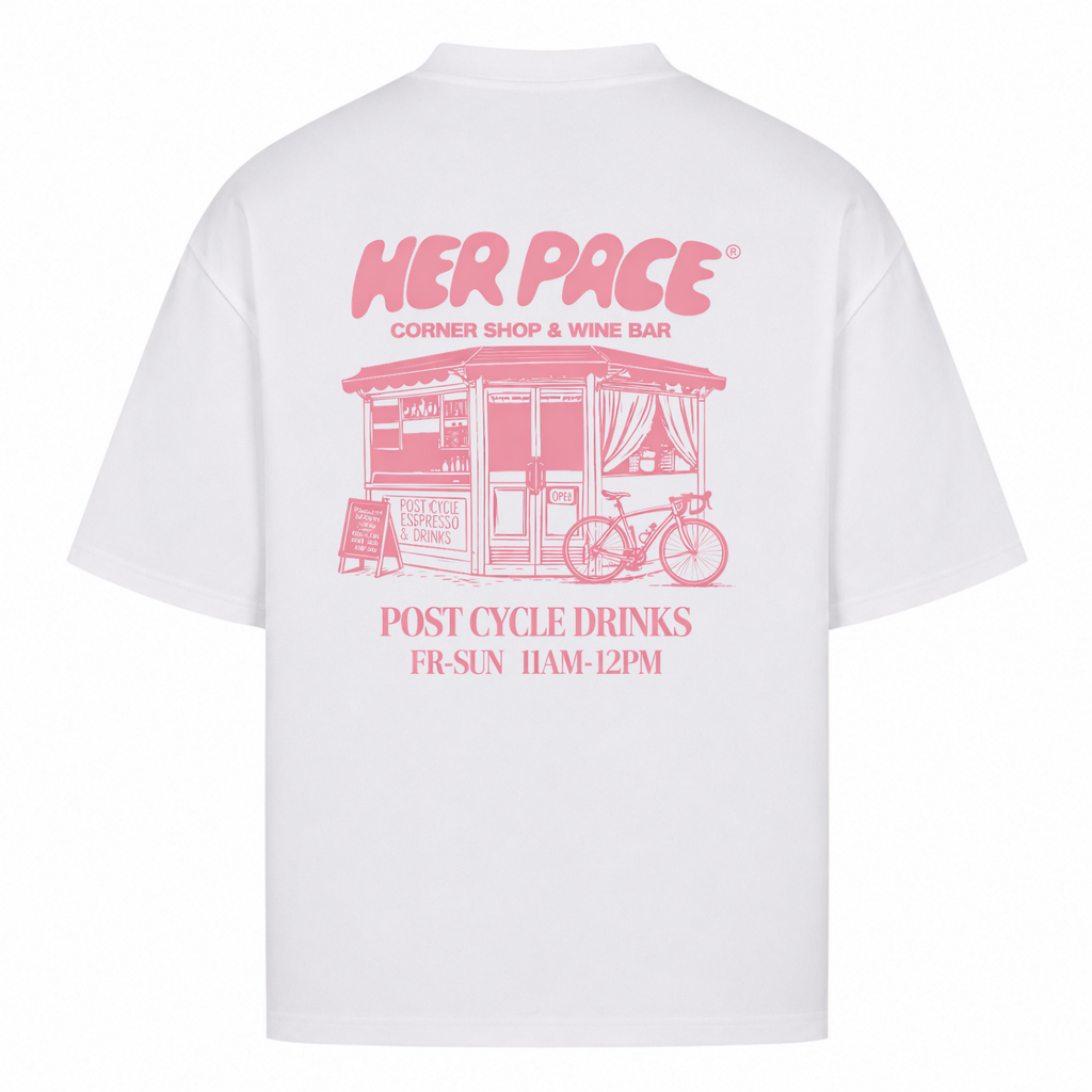 Her Pace Corner oversized Shirt - White - Rueckseite