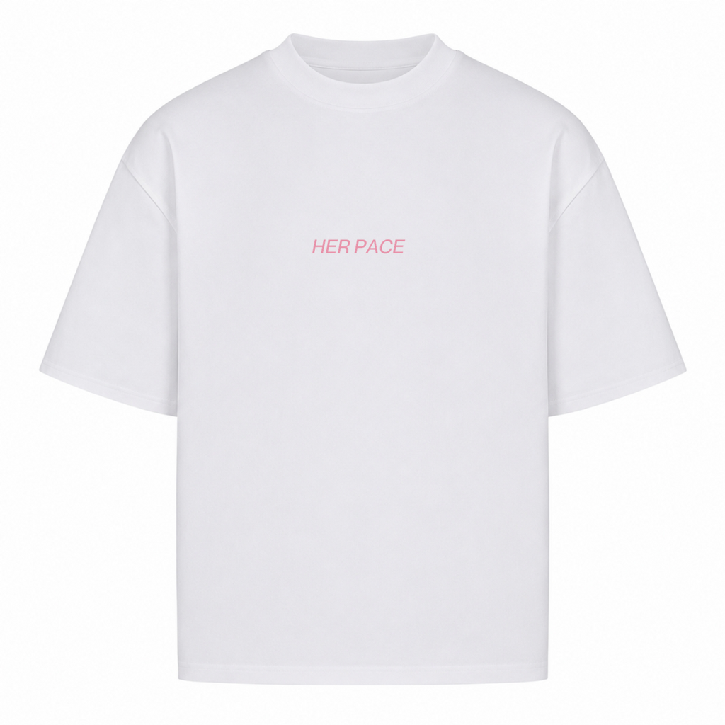 Her Pace Corner oversized Shirt - White