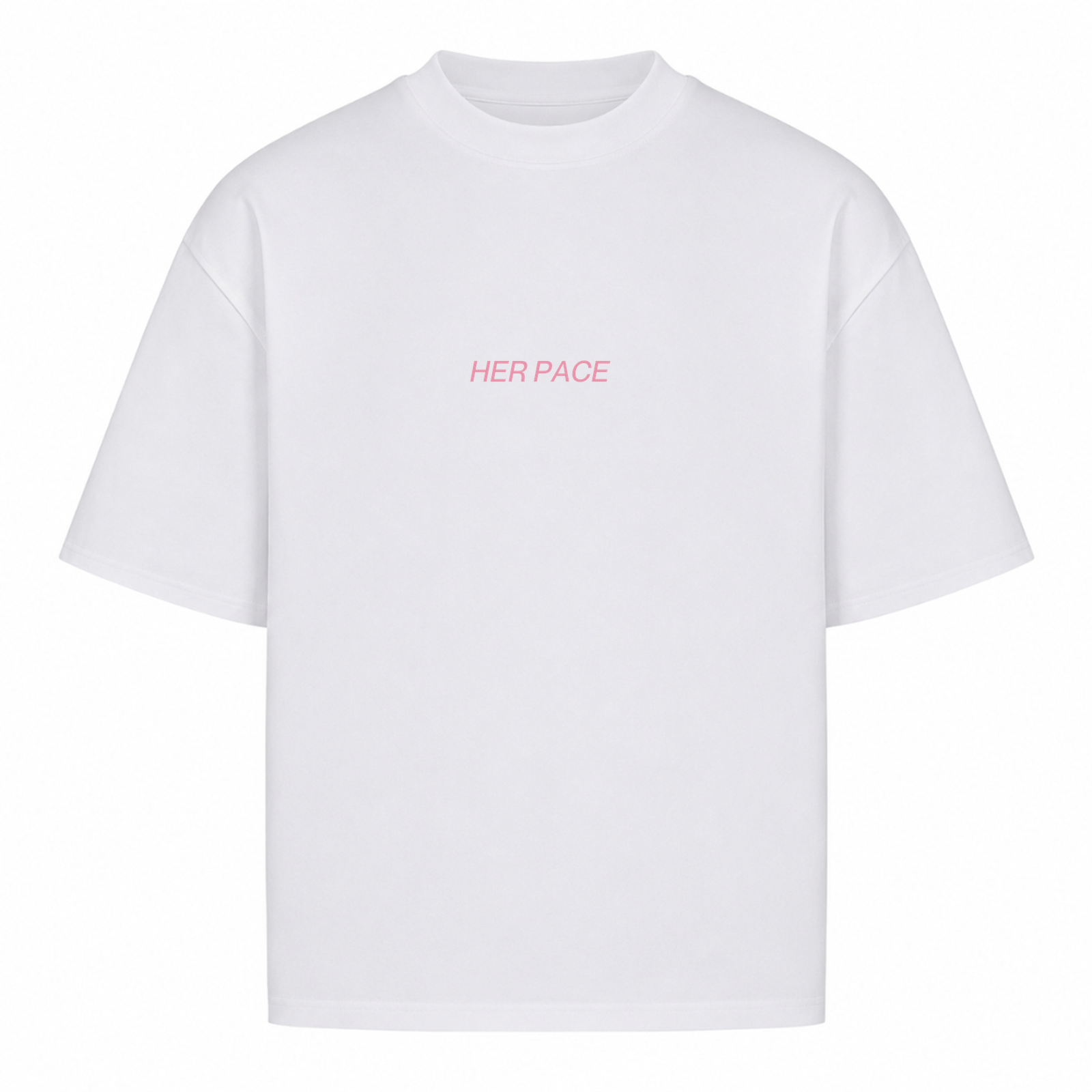 Her Pace Corner oversized Shirt - White