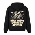 What are you gonna do about it oversized Hoodie - Schwarz - Rueckseite