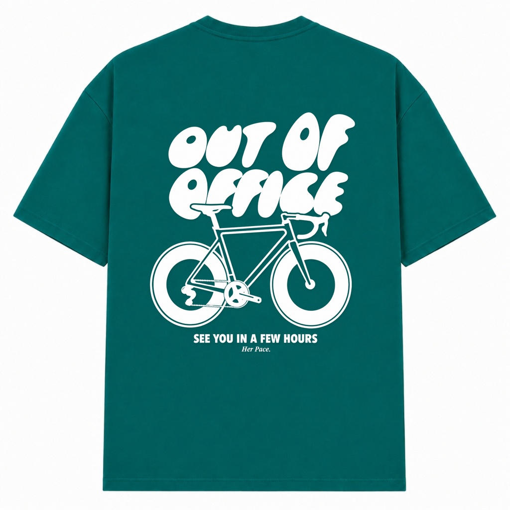 Out of Office Oversized Shirt - Green - Rueckseite