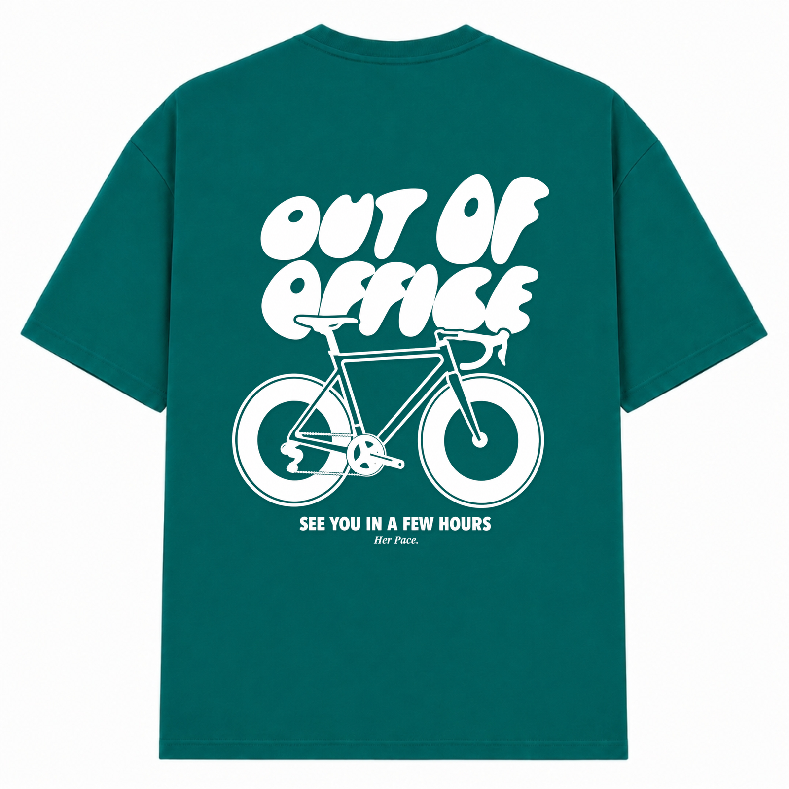Out of Office Oversized Shirt - Green - Rueckseite