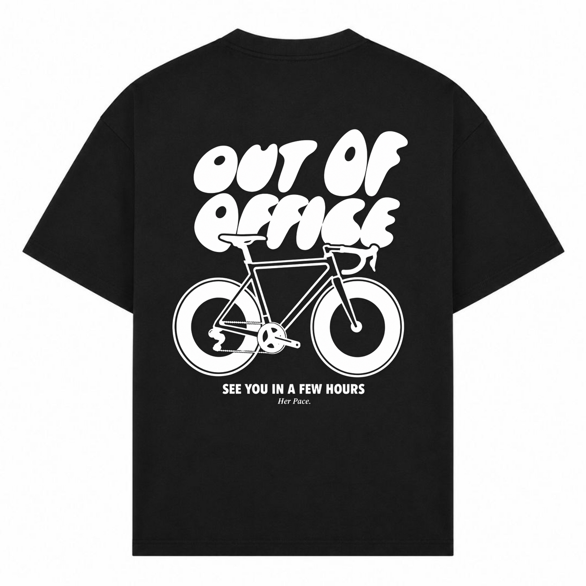 Out of Office Oversized Shirt - Schwarz - Rueckseite
