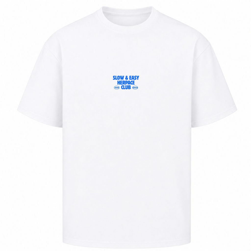 Slow & Easy oversized Shirt - Weiß
