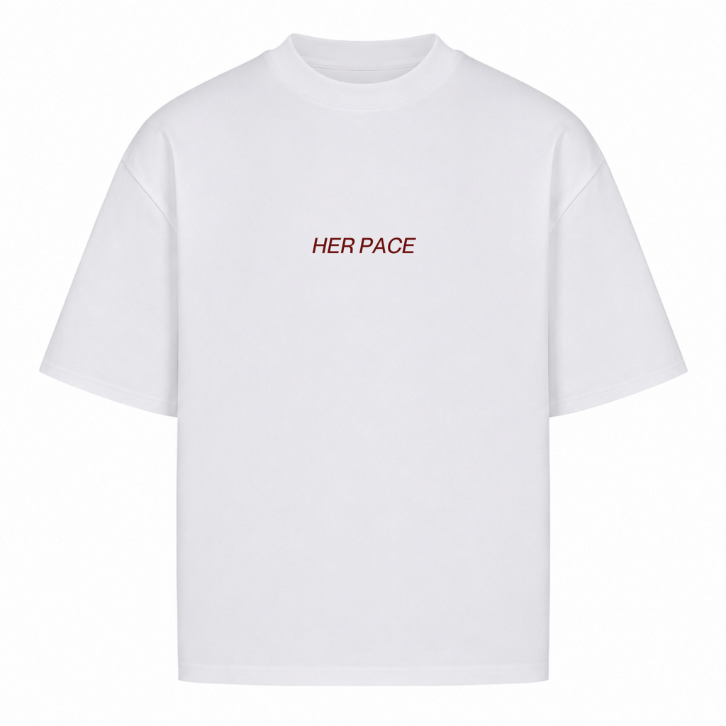 Her Pace Rest Day Racing Team oversized Shirt - White