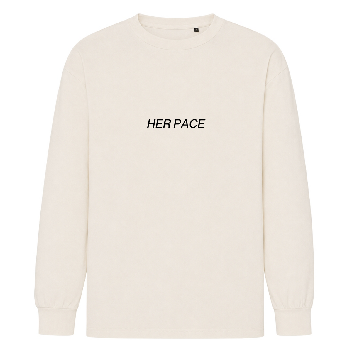 Pace Yourself oversized Longsleeve - Raw